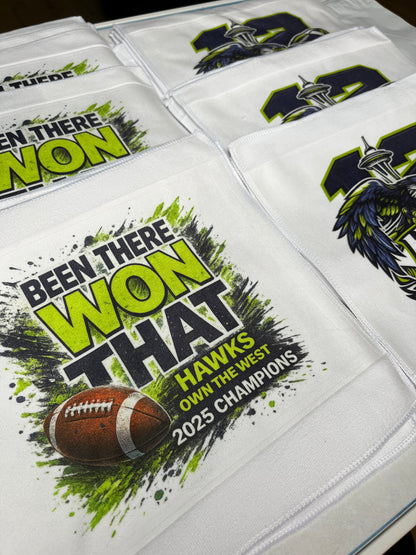HAWKS OWN THE WEST Rally Towel