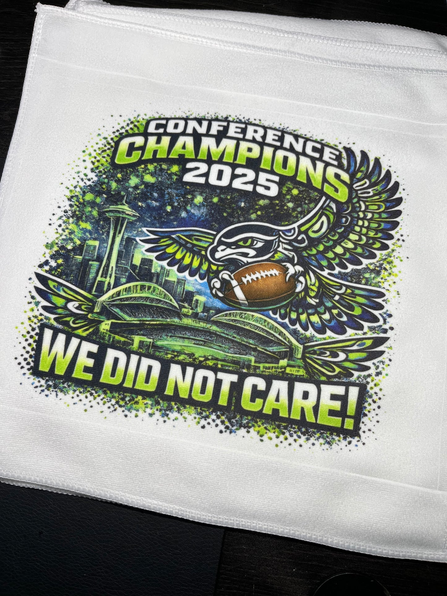 WE DID NOT CARE! Rally Towel