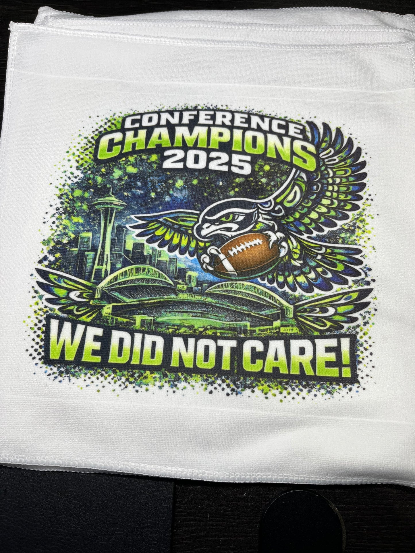 WE DID NOT CARE! Rally Towel