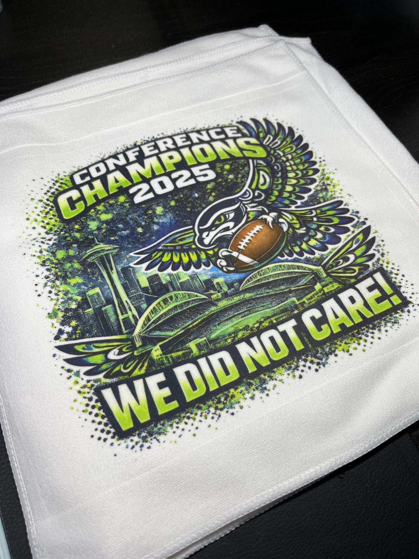 WE DID NOT CARE! Rally Towel